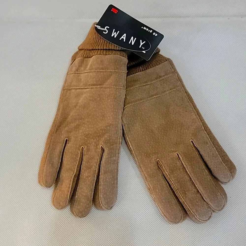 NWT - SWANY TAN GLOVES WITH 40 GRAM INSULATION